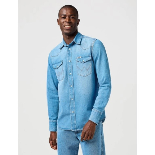 Джинсовая мужская рубашка Wrangler