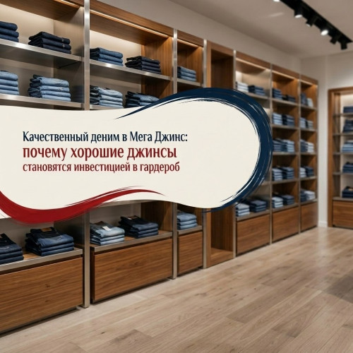 Качественный деним в Мега Джинс: секрет идеальной посадки и долговечности